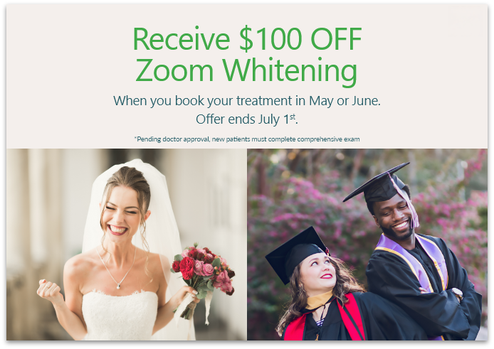 100 dollars off zoom teeth whitening offer.